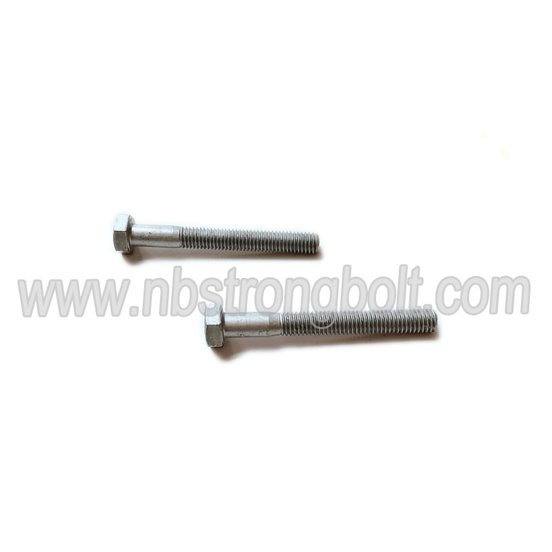 DIN931 Hex Bolt Cl. 4.8 with HDG ISO Fitting